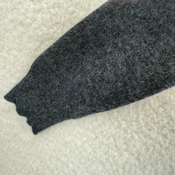 J.Crew Long sleeve Gray Crew Neck Dog Sweater Cashmere blend Size S - Picture 5 of 9